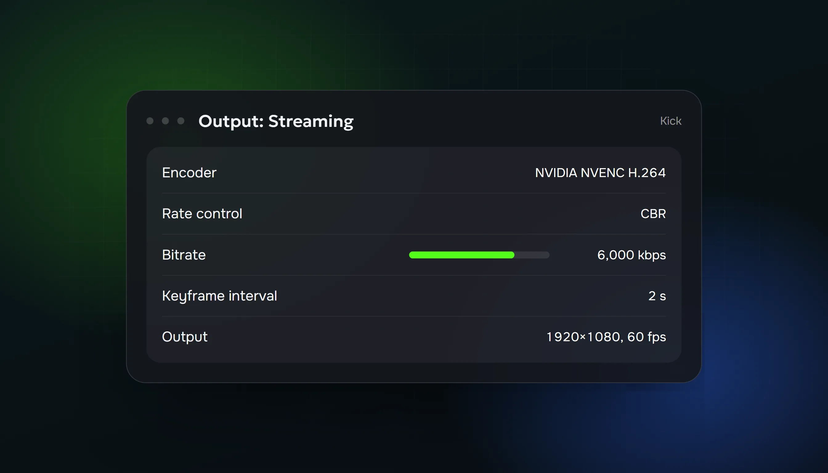 Best OBS Settings for Kick in 2026: Bitrate, Encoder and Resolution